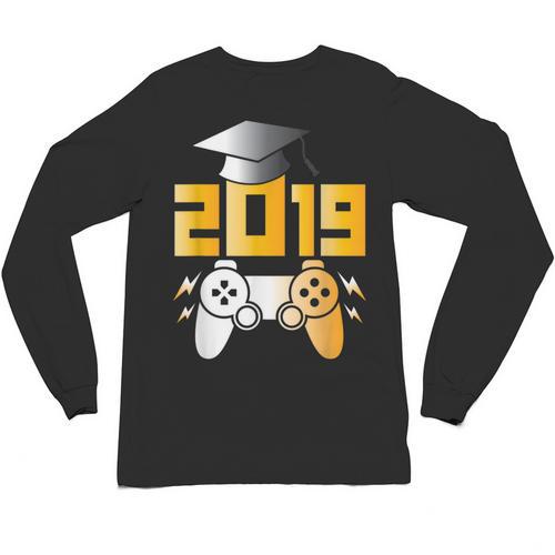 2019 High School Graduation Shirt Gamer Graduate Unisex Long Sleeve T-Shirt - Best Gift Smart