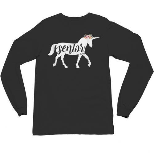 2019 Senior Unicorn Shirt Graduation High School College Unisex Long Sleeve T-Shirt - Best Gift Smart