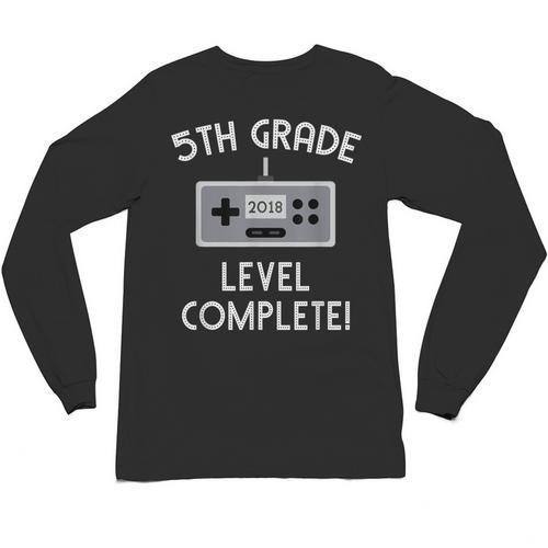 5th Grade Graduation Shirt Level Complete Video Gamer Unisex Long Sleeve T-Shirt - Best Gift Smart