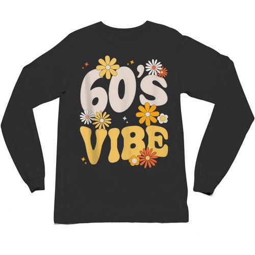 60's Vibe Vintage Nostalgia Mixtape Era 1960s Party Groovy Unisex Long Sleeve T-Shirt - Figerry