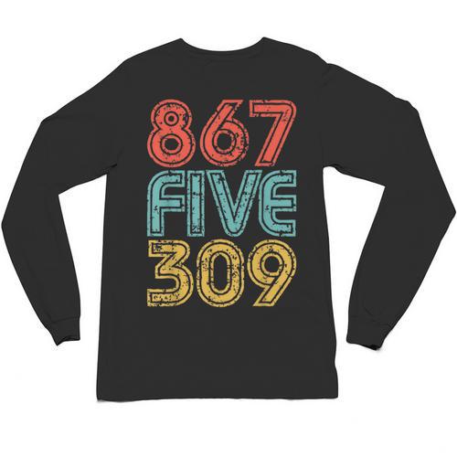 8675309 Retro Vintage 80's 90's Music Nostalgia Unisex Long Sleeve T-Shirt - Figerry