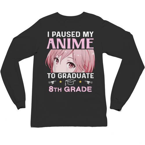8th Grade Graduation Anime 2024 Graduate Middle School Girls Unisex Long Sleeve T-Shirt - Best Gift Smart