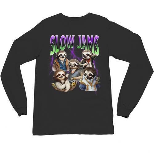 90s Style Bootleg Trendy Sloth Design For Introverts Unisex Long Sleeve T-Shirt - Raresse