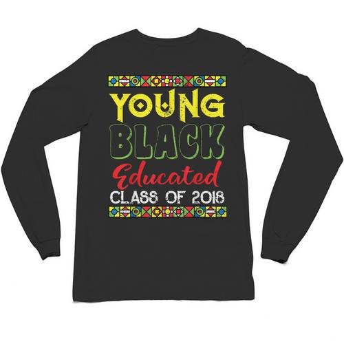 African American High School Graduation Grad Shirt Unisex Long Sleeve T-Shirt - Best Gift Smart