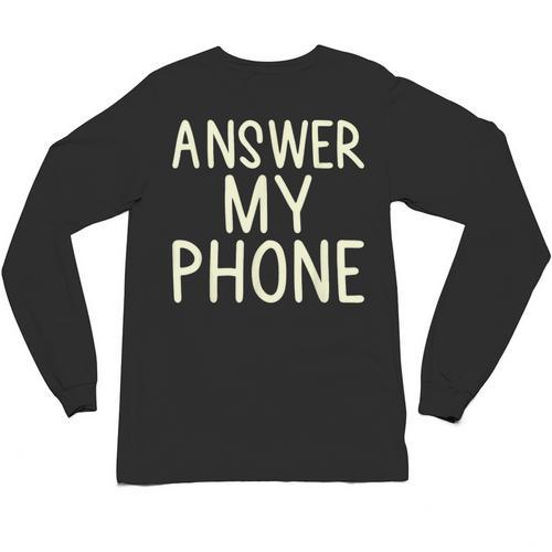 Answer My Phone I Introvert Unisex Long Sleeve T-Shirt - Raresse