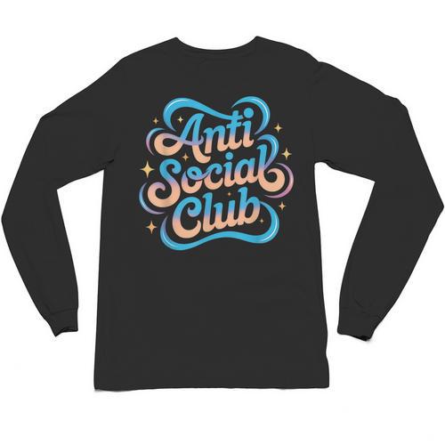 Anti-Social Club Introvert Humor Unisex Long Sleeve T-Shirt - Raresse