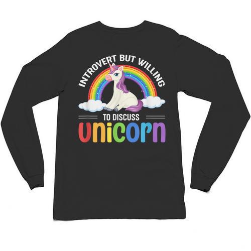 Anti Social Introvert Unicorn Lover Unicorns Unisex Long Sleeve T-Shirt - Raresse