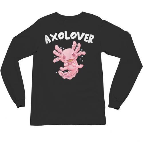 Axolovert Axolotl Humor Salamander Introvert Unisex Long Sleeve T-Shirt - Raresse