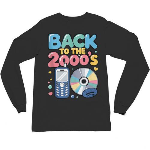 Back To The 2000s Retro Nostalgia Unisex Long Sleeve T-Shirt - Figerry
