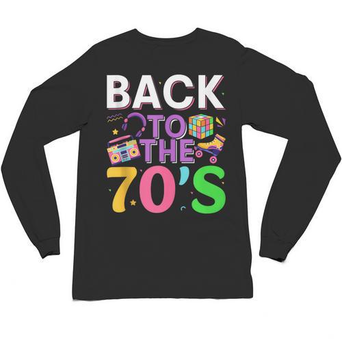 Back To The 70's Mixtape Era Nostalgia Retro 1970 70's Style Unisex Long Sleeve T-Shirt - Figerry