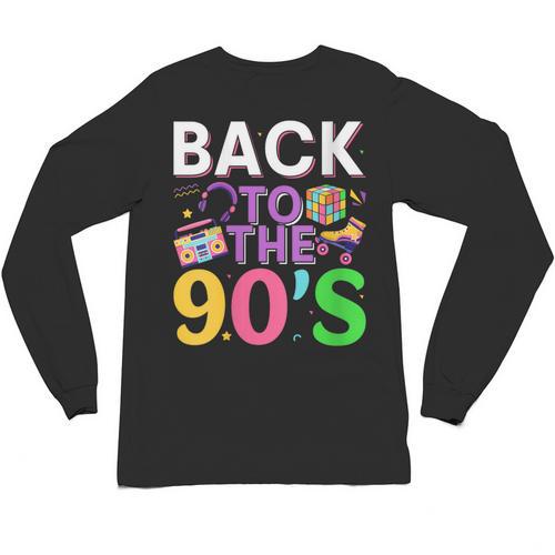 Back To The 90's Mixtape Era Nostalgia Retro 1990 90's Style Unisex Long Sleeve T-Shirt - Figerry