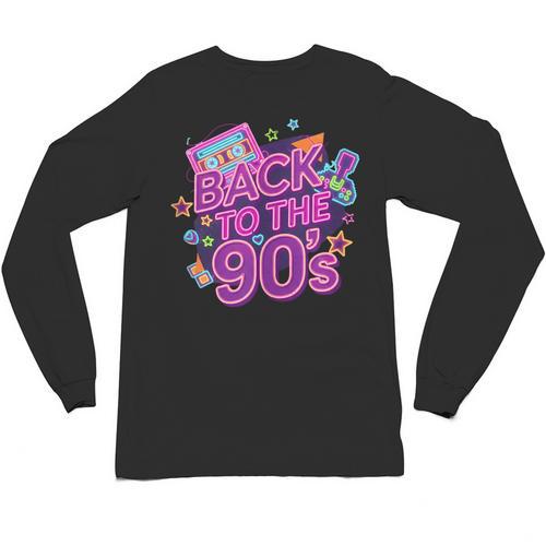 Back To The 90s Retro Nostalgia Unisex Long Sleeve T-Shirt - Figerry