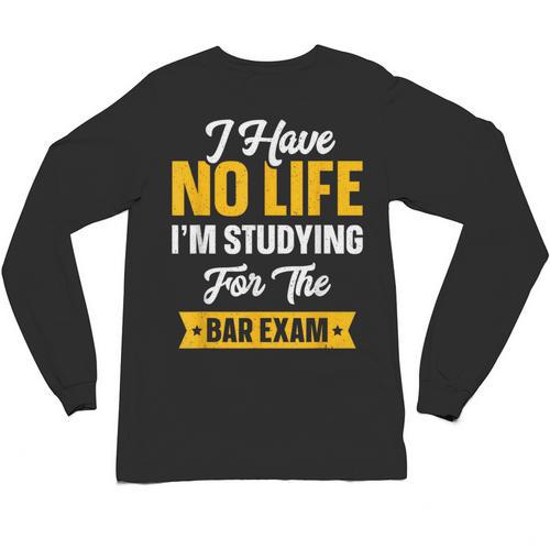 Bar Exam Shirt Law School Graduation 2025 Senior Unisex Long Sleeve T-Shirt - Best Gift Smart