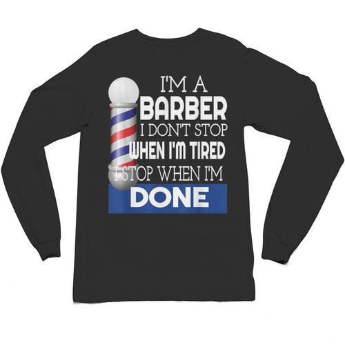 Barber Stylist Barber College Graduation Unisex Long Sleeve T-Shirt - Best Gift Smart
