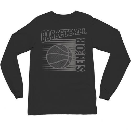 Basketball Senior For Boys &Girls Class 2025 Graduation Unisex Long Sleeve T-Shirt - Best Gift Smart