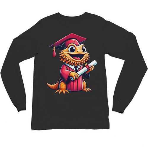 Bearded Dragon Graduation Kindergarten Elementary Girl Boy Unisex Long Sleeve T-Shirt - Best Gift Smart