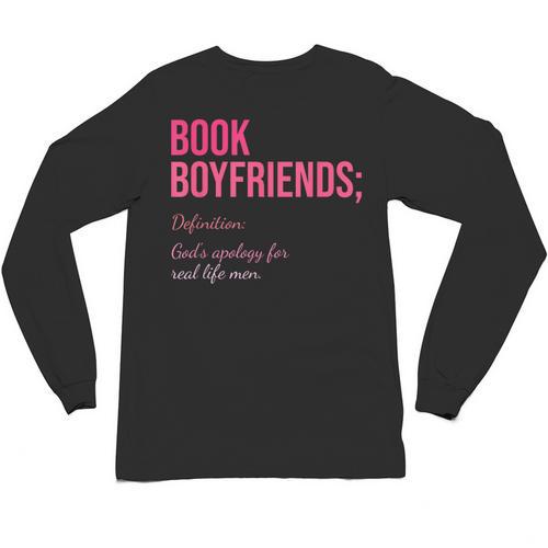 Book Boyfriends Definition Unisex Long Sleeve T-Shirt - Bookorys