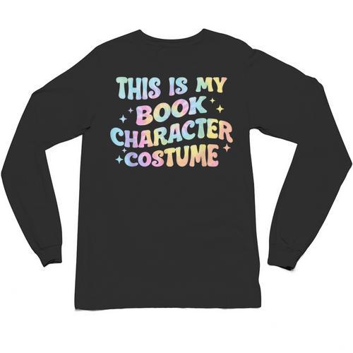This Is My Book Character Costume Book Lover Groovy Unisex Long Sleeve T-Shirt - Bookorys DE