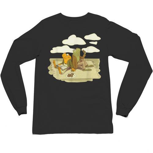 Book Frog Toad Vintage Book Frog Book Frog Reading Book Unisex Long Sleeve T-Shirt - Bookorys DE