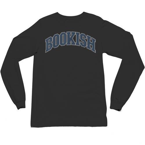 Bookish Vintage Varsity Style Book Lover Art Unisex Long Sleeve T-Shirt - Bookorys AU