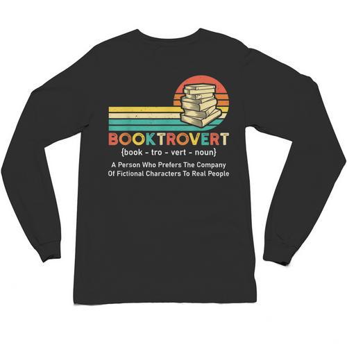 Booktrovert Definition Book Lover Unisex Long Sleeve T-Shirt - Bookorys DE