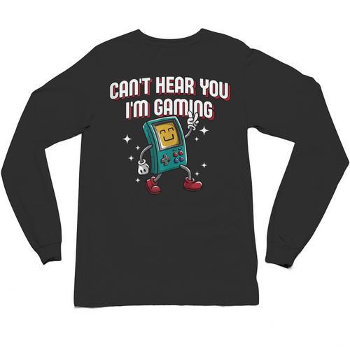 Cant Hear You Im Gaming Introvert Gamer Antisocial Unisex Long Sleeve T-Shirt - Raresse