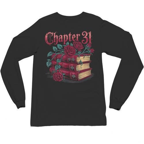 Chapter 31 Gothic 31st Birthday Book Lover Dark Romance Unisex Long Sleeve T-Shirt - Bookorys CA