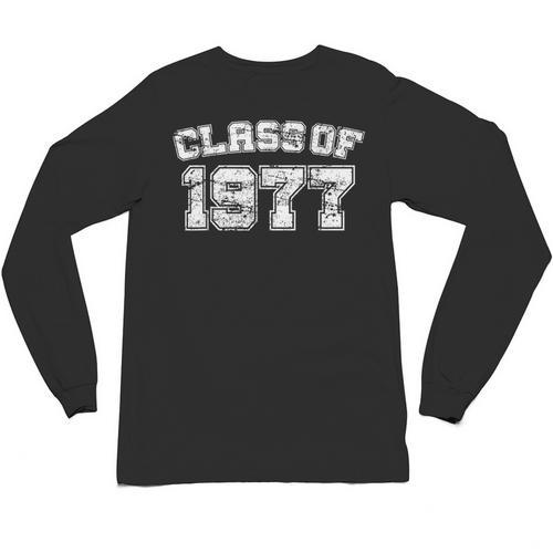 Class Of 1977 77 School Tee Shirt Graduation Class Party Unisex Long Sleeve T-Shirt - Best Gift Smart