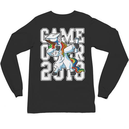 Class Of 2018 Graduation Dabbing Unicorn Shirt Unisex Long Sleeve T-Shirt - Best Gift Smart