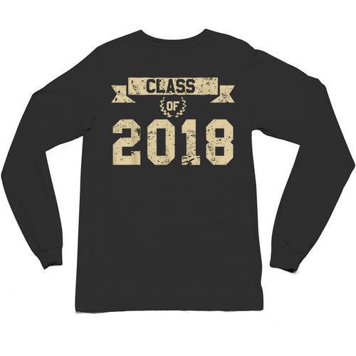 Class Of 2018 T-Shirt For 2018 Graduation Seniors Unisex Long Sleeve T-Shirt - Best Gift Smart