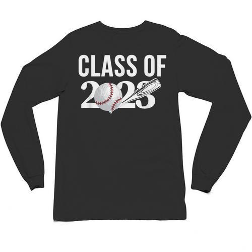 Class 2023 Graduation Senior Baseball Player Unisex Long Sleeve T-Shirt - Best Gift Smart