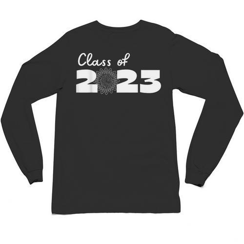 Class Of 2023 Seniors 23 Senior Graduation Idea Flower Unisex Long Sleeve T-Shirt - Best Gift Smart