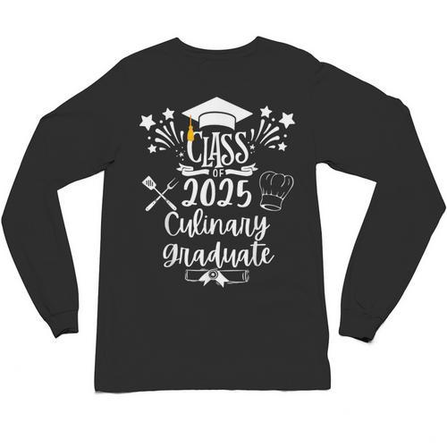 Class Of 2025 Culinary Graduate Culinary Chef Graduation Unisex Long Sleeve T-Shirt - Best Gift Smart