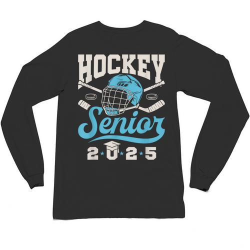 Class Of 2025 Hockey Senior Graduation Graduate Grad Unisex Long Sleeve T-Shirt - Best Gift Smart