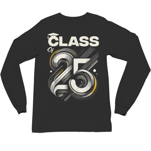 Class Of 2025 Shirt Graduation Senior High School College Unisex Long Sleeve T-Shirt - Best Gift Smart