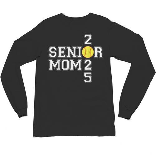 Class Of 2025 Softball Mom Senior Graduation Graduate Women Unisex Long Sleeve T-Shirt - Best Gift Smart