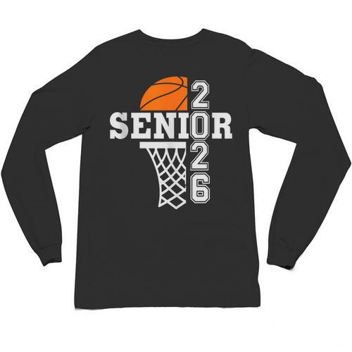 Class Of 2026 Basketball Senior 26 Player Team Graduation Unisex Long Sleeve T-Shirt - Best Gift Smart