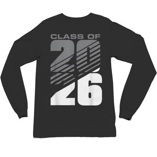 Class Of 2026 High School Senior Graduation Grey Sport Style Unisex Long Sleeve T-Shirt - Best Gift Smart