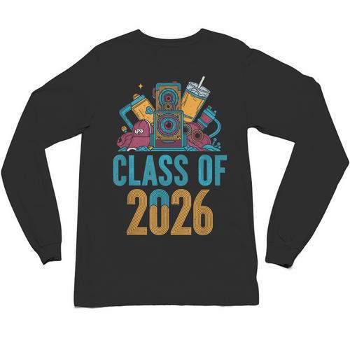 Class Of 2026 Retro Graduation Memory Nostalgia For Seniors Unisex Long Sleeve T-Shirt - Figerry