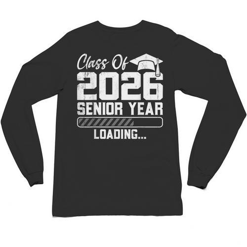 Class Of 2026 Senior Year Loading Countdown Graduation Unisex Long Sleeve T-Shirt - Best Gift Smart
