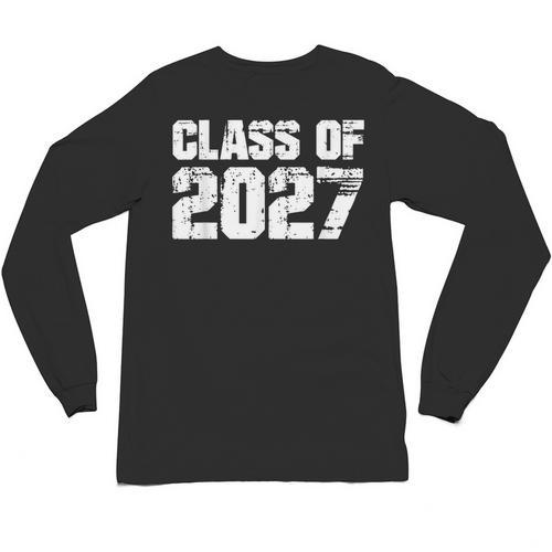 Class Of 2027 High School College Graduation Reunion T-Shirt Unisex Long Sleeve T-Shirt - Best Gift Smart