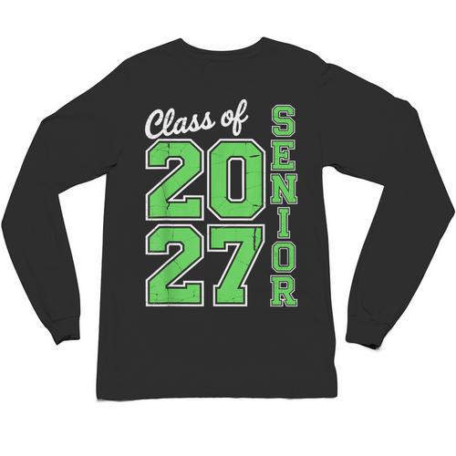 Class Of 2027 Senior 27 High School Graduation Senior 2027 Unisex Long Sleeve T-Shirt - Best Gift Smart