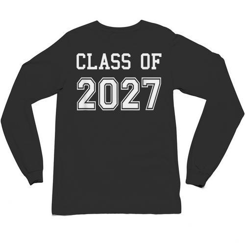 Class Of 2027 Shirt Graduation School Future Graduate Unisex Long Sleeve T-Shirt - Best Gift Smart