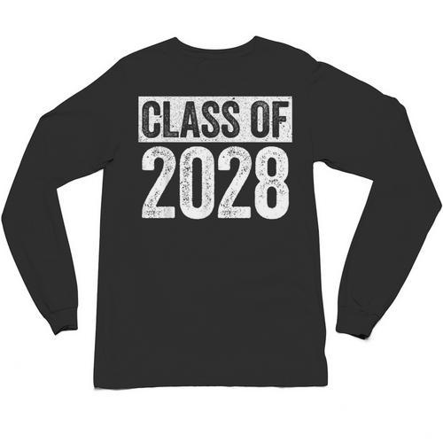 Class Of 2028 Shirt Senior 2028 Graduation Unisex Long Sleeve T-Shirt - Best Gift Smart