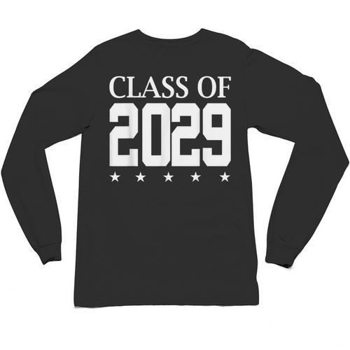 Class Of 2029 School Graduation Graduate s Unisex Long Sleeve T-Shirt - Best Gift Smart