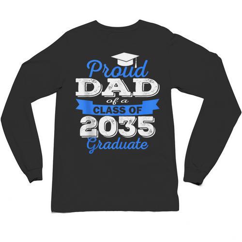 Class Of 2035 Graduation Parents Of Kindergarten Kid Dad Mom Unisex Long Sleeve T-Shirt - Best Gift Smart