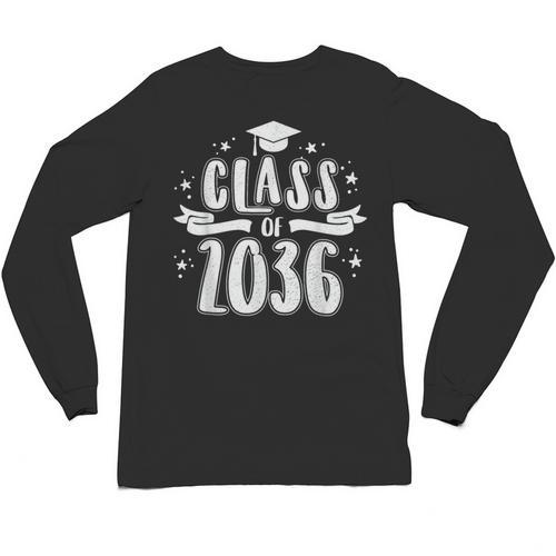 Class Of 2036 Last First Day Of School Graduation Men Women Unisex Long Sleeve T-Shirt - Best Gift Smart
