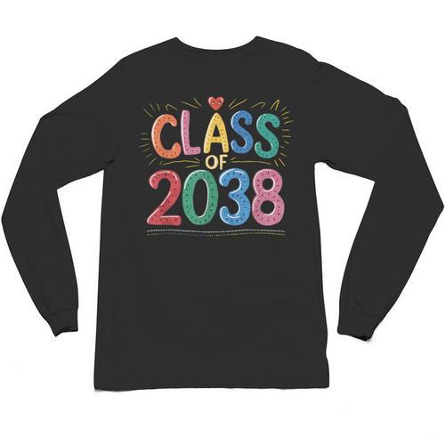 Class Of 2038 Pre K Graduate Preschool Graduation Unisex Long Sleeve T-Shirt - Best Gift Smart