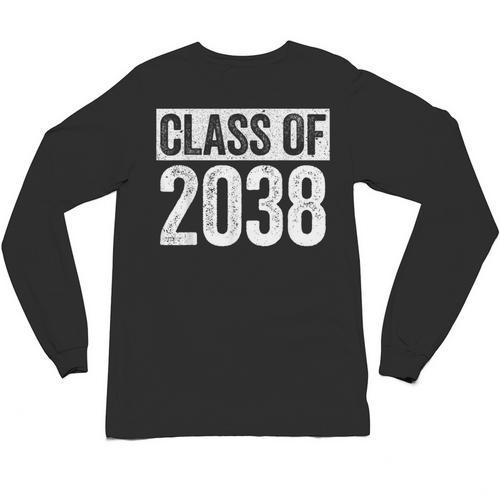 Class Of 2038 Shirt Senior 2038 Graduation Unisex Long Sleeve T-Shirt - Best Gift Smart