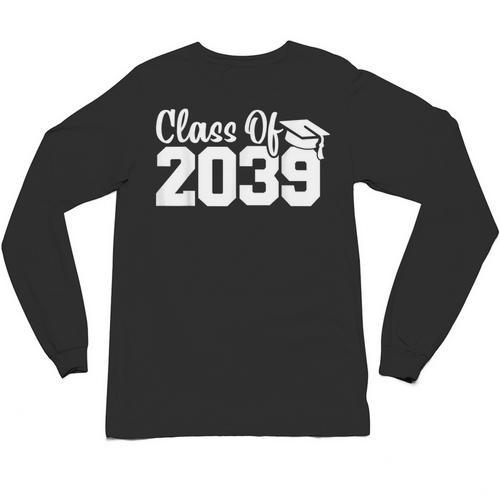 Class Of 2039 Senior 2039 Kindergarten To Graduation Unisex Long Sleeve T-Shirt - Best Gift Smart